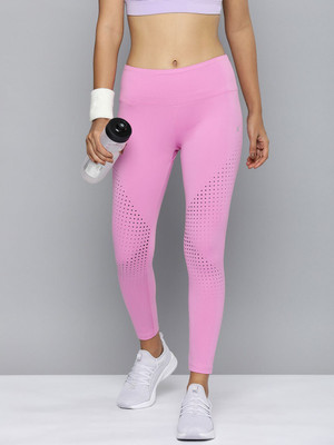 HRX by Hrithik Roshan Geometric Print Women Pink Tights