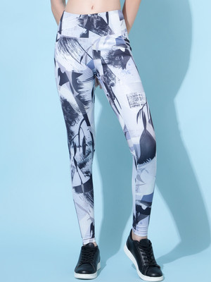 Cosvos Printed Women Multicolor Tights