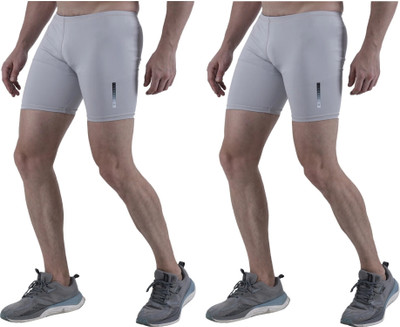 TroopLine Solid Men Grey, Grey Tights