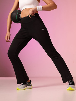 HRX by Hrithik Roshan Solid Women Black Tights
