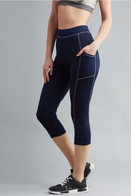 BLINKIN Solid Women Blue Tights