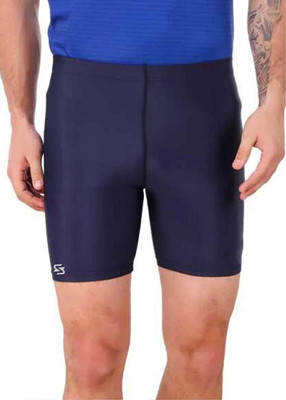 Sportinger Solid Men Black Tights