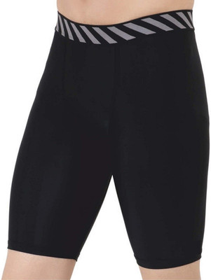 never lose Solid Men Black Tights