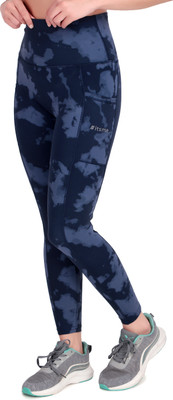 itsme Printed Women Dark Blue Tights