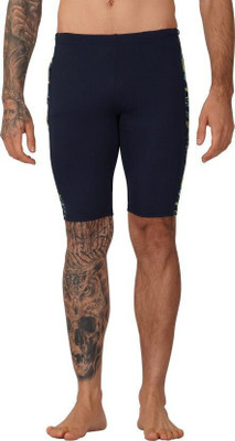 NINQ Color Block Men Black Tights