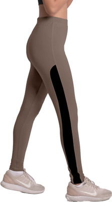 Adrenex by Flipkart Solid, Striped Women Grey Tights