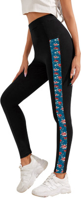 DE TRENDZ Black Jegging(Printed)