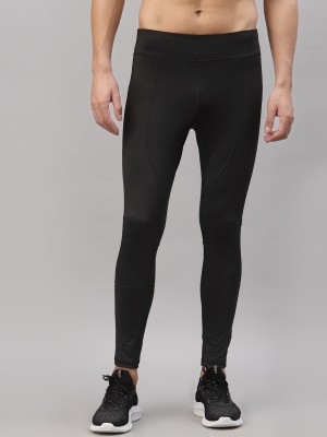 JUMP USA Solid Men Black Tights