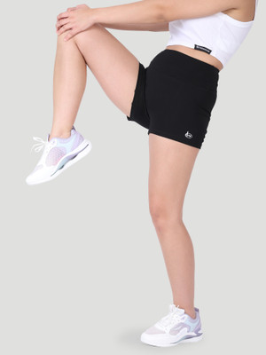 Woomfox Solid Women Black Tights