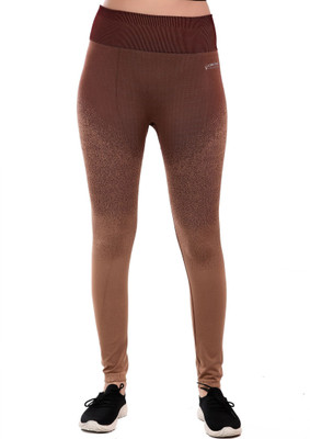 Jomferry Printed Women Brown Tights