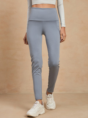 COLOR CAPITAL Solid Women Grey Tights