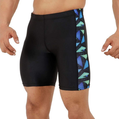 Sportinger Printed Men Black Tights