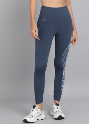 UNDER ARMOUR Printed Women Grey Tights