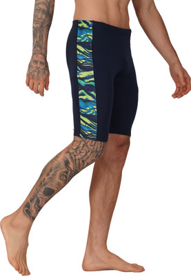 NINQ Color Block Men Black Tights