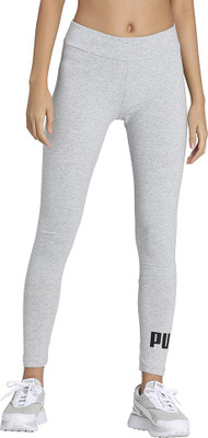 PUMA Solid Women Grey Tights