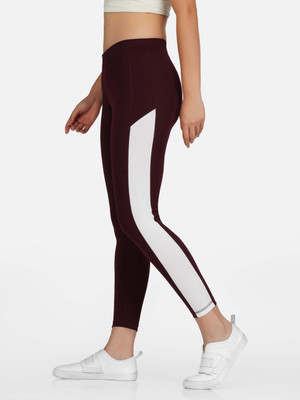 Neu Look Color Block Women Maroon Tights