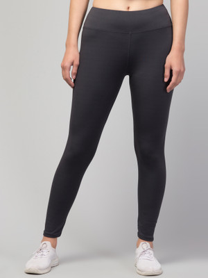 DRAXSTAR Solid Women Grey Tights