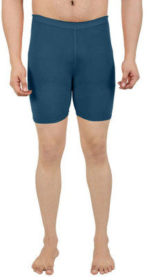 Sportinger Solid Men Blue Tights