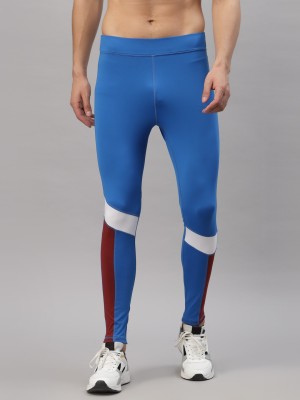 JUMP USA Color Block Men Blue Tights