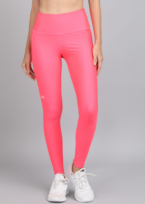 UNDER ARMOUR Solid Women Pink Tights