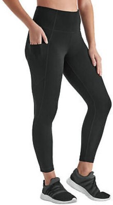 CATALOON Solid Women Black Tights