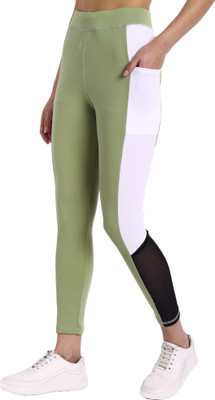 kronmenien Color Block Women Black Tights