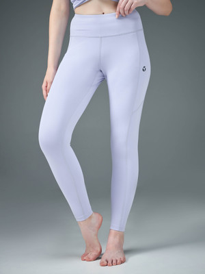 TECHNOSPORT Solid Women Grey Tights