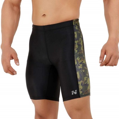 NINQ Printed Men Black, Green Tights