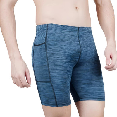 NINQ Solid Men Blue Tights