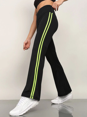Moshe Striped Women Black Tights