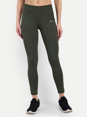 Waylene Solid Women Green Tights