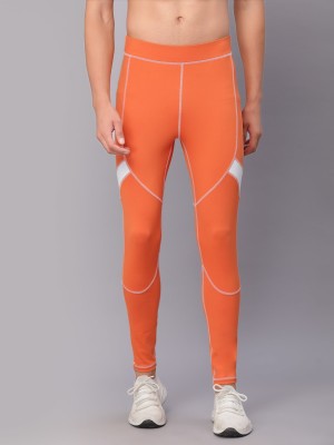 JUMP USA Solid Men Orange Track Pants