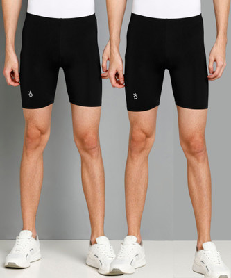 Lemona Solid Men Black Tights