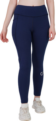 GOTO Solid Women Blue Tights