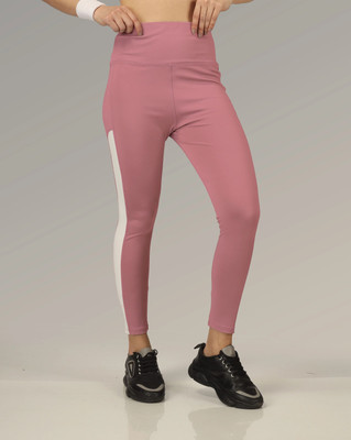 BEYOGINI Solid Women Pink Tights