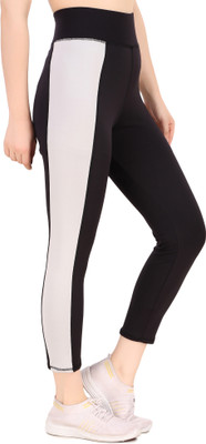 KEOTI Color Block Women Black Tights
