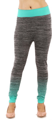MUKHAKSH Solid Women Green Tights