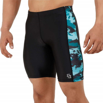 Sportinger Printed Men Black Tights