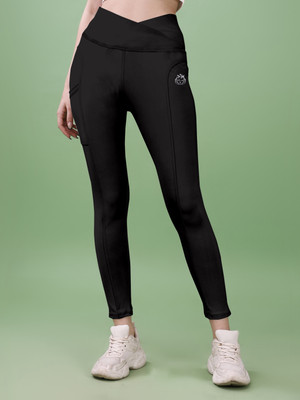Kashikey creation Solid Women Black Tights