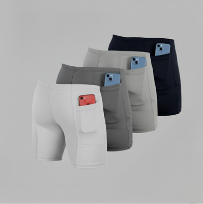 TroopLine Solid Men White, Grey, Grey, Black Tights