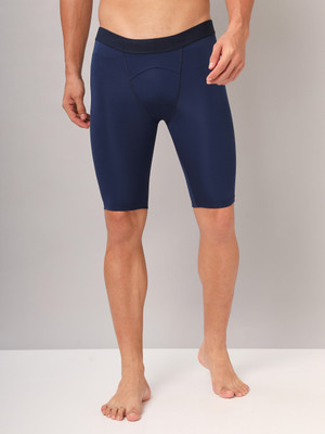 TECHNOSPORT Solid Men Blue Tights
