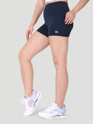 Woomfox Solid Women Dark Blue Tights