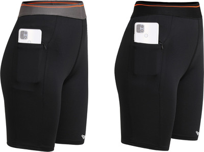 Kyk Solid Women Black Tights