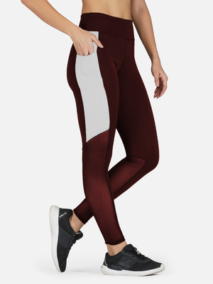 Neu Look Color Block Women Maroon Tights