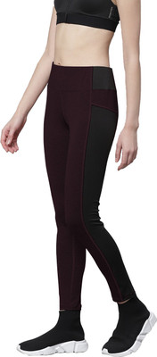 CHKOKKO Solid Women Red Tights