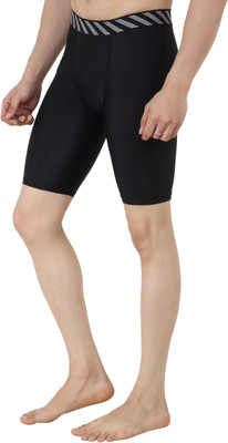 NINQ Color Block Men Black Tights