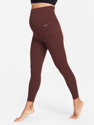 NIKE Solid Women Maroon Tights