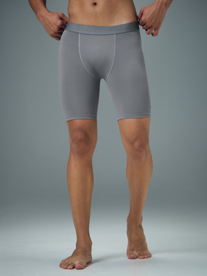 TECHNOSPORT Solid Men Grey Tights