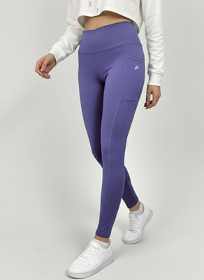 NEXSUS APPARELS Solid Women Purple Tights