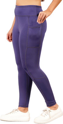 Kyk Solid Women Blue Tights